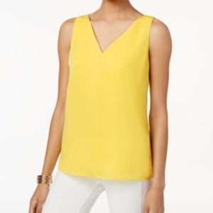 Bar III Womens V-Back Knit Blouse